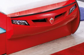 CARBED Кровать-машина Coupe с выдвижной кроватью Red 20.03.1306.00 в Муромцево - muromcevo.katalogmebeli.com | фото 2