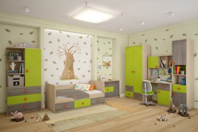 Детская комната Пуговка в Муромцево - muromcevo.katalogmebeli.com | фото