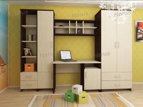 Детская Студент Комплект мебели (Дуб сонома/Белый) в Муромцево - muromcevo.katalogmebeli.com | фото 1