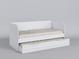 Диван-кровать Классика (Белый/корпус Выбеленное дерево) в Муромцево - muromcevo.katalogmebeli.com | фото