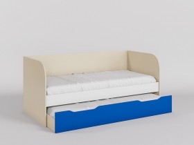 Диван-кровать Скай (Синий/Белый/корпус Клен) в Муромцево - muromcevo.katalogmebeli.com | фото