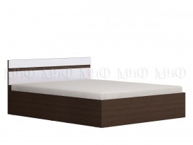Ким кровать 1,4 (Венге/белый глянец) в Муромцево - muromcevo.katalogmebeli.com | фото