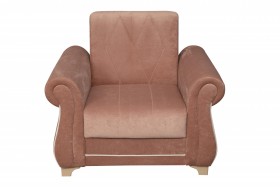 Кресло для отдыха "Порто" (велюр киви корица / микровельвет крем) в Муромцево - muromcevo.katalogmebeli.com | фото 8