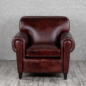 Кресло кожаное Элегант (Бордовый) в Муромцево - muromcevo.katalogmebeli.com | фото 7