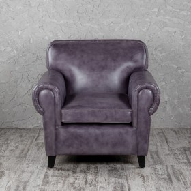 Кресло кожаное Элегант (Фиолетовый) в Муромцево - muromcevo.katalogmebeli.com | фото 4