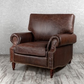 Кресло кожаное Лофт Аристократ (ширина 1100 мм) в Муромцево - muromcevo.katalogmebeli.com | фото