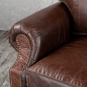 Кресло кожаное Лофт Аристократ (ширина 1100 мм) в Муромцево - muromcevo.katalogmebeli.com | фото 5
