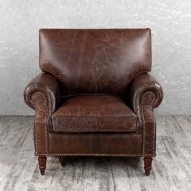Кресло кожаное Лофт Аристократ (ширина 1100 мм) в Муромцево - muromcevo.katalogmebeli.com | фото 8