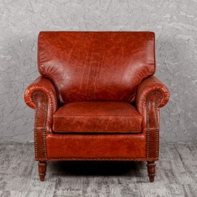 Кресло кожаное Лофт Аристократ (кожа буйвола) в Муромцево - muromcevo.katalogmebeli.com | фото 8