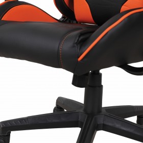Кресло компьютерное BRABIX GT Racer GM-100 (черный, оранжевый) в Муромцево - muromcevo.katalogmebeli.com | фото 2