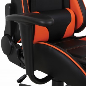 Кресло компьютерное BRABIX GT Racer GM-100 (черный, оранжевый) в Муромцево - muromcevo.katalogmebeli.com | фото 3