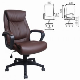 Кресло офисное BRABIX Enter EX-511 (коричневый) в Муромцево - muromcevo.katalogmebeli.com | фото