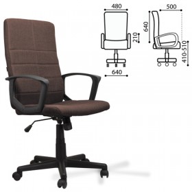 Кресло офисное BRABIX Focus EX-518 (коричневый) в Муромцево - muromcevo.katalogmebeli.com | фото