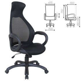Кресло офисное BRABIX Genesis EX-517 (черное) в Муромцево - muromcevo.katalogmebeli.com | фото
