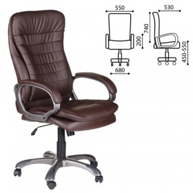 Кресло офисное BRABIX Omega EX-589 (коричневое) в Муромцево - muromcevo.katalogmebeli.com | фото
