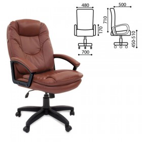 Кресло офисное BRABIX Trend EX-568 (коричневый) в Муромцево - muromcevo.katalogmebeli.com | фото