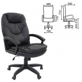 Кресло офисное BRABIX Trend EX-568 (черный) в Муромцево - muromcevo.katalogmebeli.com | фото