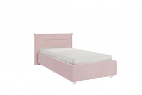 Кровать 0.9 Альба с основанием (Нежно-розовый велюр) в Муромцево - muromcevo.katalogmebeli.com | фото 1