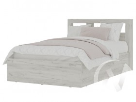 Кровать 1,2 МС Гранд (дуб крафт белый) в Муромцево - muromcevo.katalogmebeli.com | фото 1