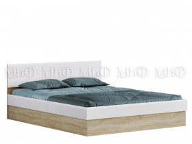 Кровать 1,4 спальня Фортуна (Дуб сонома/белый глянец) в Муромцево - muromcevo.katalogmebeli.com | фото 1