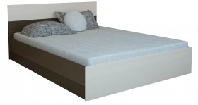 Кровать 1,4м Юнона с настилом (Венге / Дуб) в Муромцево - muromcevo.katalogmebeli.com | фото 2