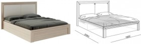 Кровать 1,6 Глэдис (М32) с подъемным механизмом Распродажа в Муромцево - muromcevo.katalogmebeli.com | фото 2