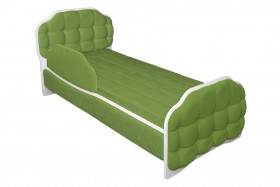 Кровать 160 Атлет 76 Зелёный (мягкий бортик) в Муромцево - muromcevo.katalogmebeli.com | фото