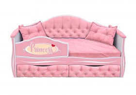 Кровать 160 серии Иллюзия 2 ящика 15 Бледно-розовый (подушки) в Муромцево - muromcevo.katalogmebeli.com | фото