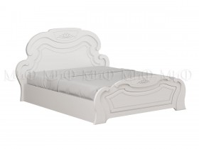 Кровать 1,6м Александрина (Белый/Белый глянец) в Муромцево - muromcevo.katalogmebeli.com | фото