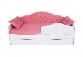 Кровать 170 серии Иллюзия Лайт 1 ящик 89 Розовый (подушки) в Муромцево - muromcevo.katalogmebeli.com | фото