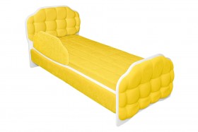 Кровать 180 Атлет 74 жёлтый (мягкий бортик) в Муромцево - muromcevo.katalogmebeli.com | фото