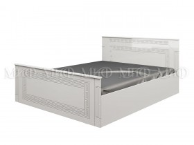 Кровать Афина-1 1,4 м (Белый/Белый глянец) в Муромцево - muromcevo.katalogmebeli.com | фото