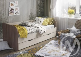 Кровать детская Балли 2-х уровневая (шимо темный/шимо светлый) в Муромцево - muromcevo.katalogmebeli.com | фото