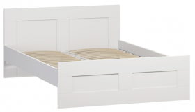 Кровать двухспальная Сириус 1600мм белый в Муромцево - muromcevo.katalogmebeli.com | фото