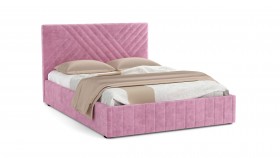 Кровать Гамма ш. 1400 (без основания для хранения) (велюр тенерифе розовый) в Муромцево - muromcevo.katalogmebeli.com | фото