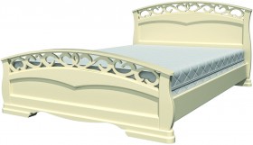Кровать Грация-1 из массива сосны 1400*2000 Орех в Муромцево - muromcevo.katalogmebeli.com | фото 21