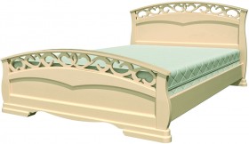 Кровать Грация-1 из массива сосны 1600*2000 Белый античный в Муромцево - muromcevo.katalogmebeli.com | фото 17