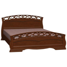 Кровать Грация-1 из массива сосны 1600*2000 Орех в Муромцево - muromcevo.katalogmebeli.com | фото 8