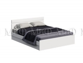 Кровать Нэнси New 1,4м (Белый/белый глянец) в Муромцево - muromcevo.katalogmebeli.com | фото