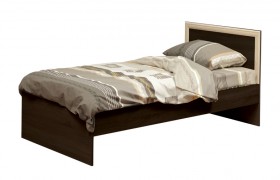 Кровать одинарная 21.55 (шир. 900) с настилом (венге/профиль дуб линдберг)/осн. в Муромцево - muromcevo.katalogmebeli.com | фото
