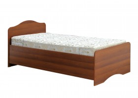 Кровать одинарная 900-1 без матраса (круглые спинки) Орех Таволато в Муромцево - muromcevo.katalogmebeli.com | фото