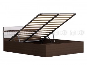 Кровать с подъемным механизмом Нэнси 1,4м (Венге/белый глянец) в Муромцево - muromcevo.katalogmebeli.com | фото