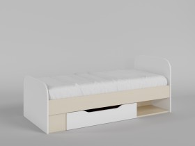 Кровать Санни 1650х750 (Белый/корпус Клен) в Муромцево - muromcevo.katalogmebeli.com | фото