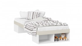 Кровать «Сканди»  Дуб Гарден/Белый в Муромцево - muromcevo.katalogmebeli.com | фото