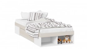 Кровать «Сканди» с ящиком Дуб Гарден/Белый в Муромцево - muromcevo.katalogmebeli.com | фото 1