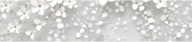 Кухонный фартук КМ 481 Абстракция цветы бетон в Муромцево - muromcevo.katalogmebeli.com | фото
