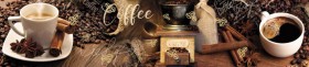 Кухонный фартук Мерцание Кофейная Арабика золото в Муромцево - muromcevo.katalogmebeli.com | фото