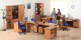 Мебель для персонала Альфа 61 Ольха в Муромцево - muromcevo.katalogmebeli.com | фото 1