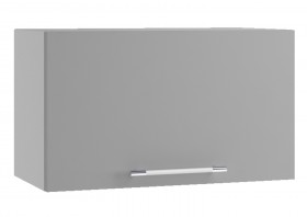 Монца ГВПГ 600 Шкаф верхний горизонтальный глубокий высокий (Белый софт/корпус Серый) в Муромцево - muromcevo.katalogmebeli.com | фото
