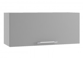 Монца ГВПГ 800 Шкаф верхний горизонтальный глубокий высокий (Белый софт/корпус Серый) в Муромцево - muromcevo.katalogmebeli.com | фото